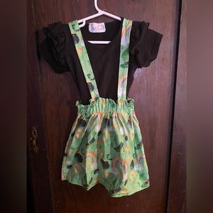 18-24 months St. Pattie’s Day boutique shirt and skirt suspender outfit!